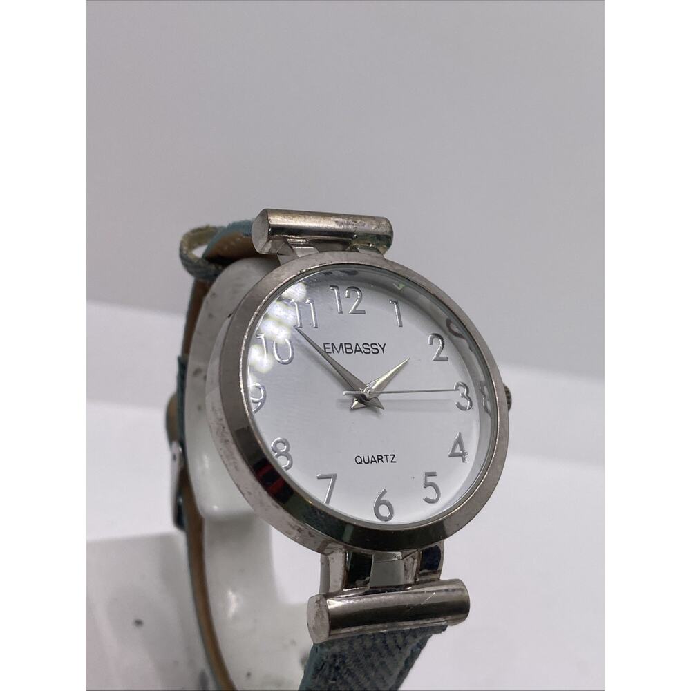 Embassy By Gruen Denim Watch Works New Battery